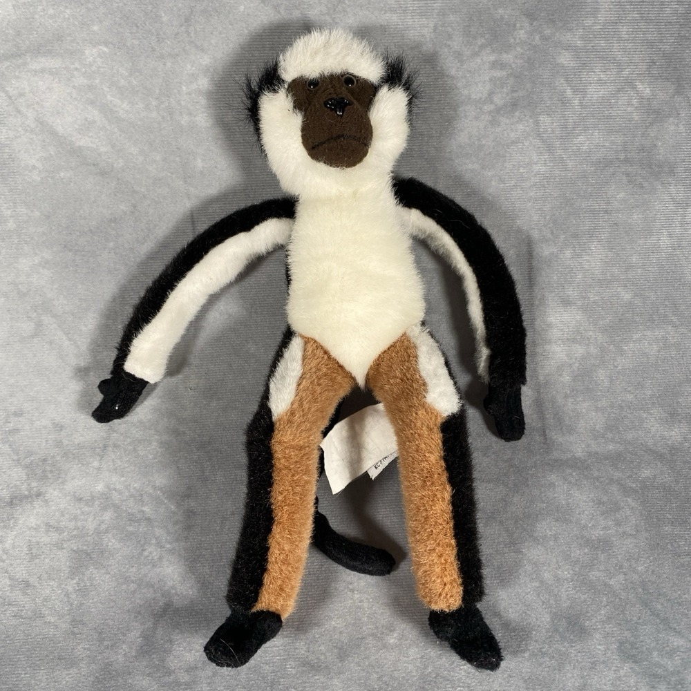 Russ Berrie Bahiyah Plush Jungle Express Monkey 12" Hanging Hook Loop Hands